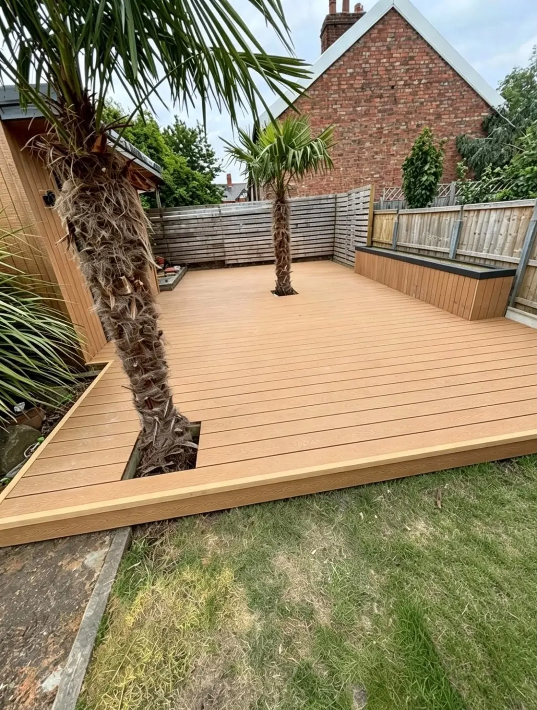 Raised decking and garden detail by Talbots, serving Nantwich